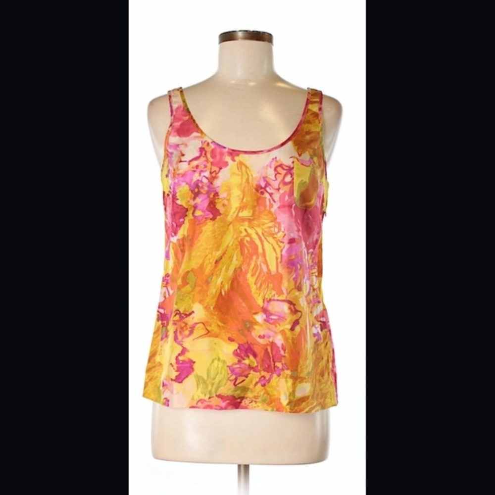 Floral J.Crew Silk Tank